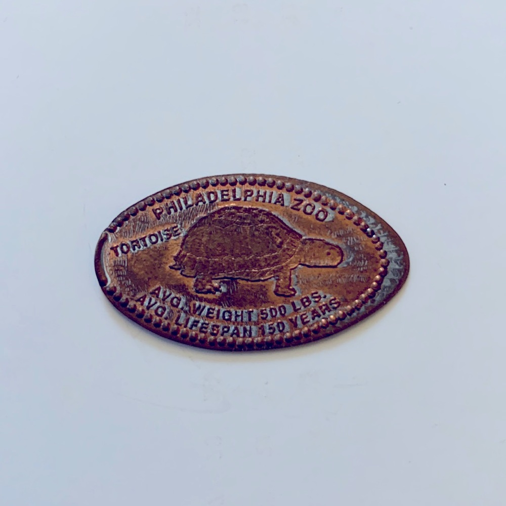 Elongated coin/ Squished Penny --  The Philadelphia Zoo